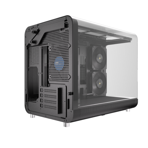 Powercool Aviator Black Micro ATX Gaming Case 3 x PWM Fans